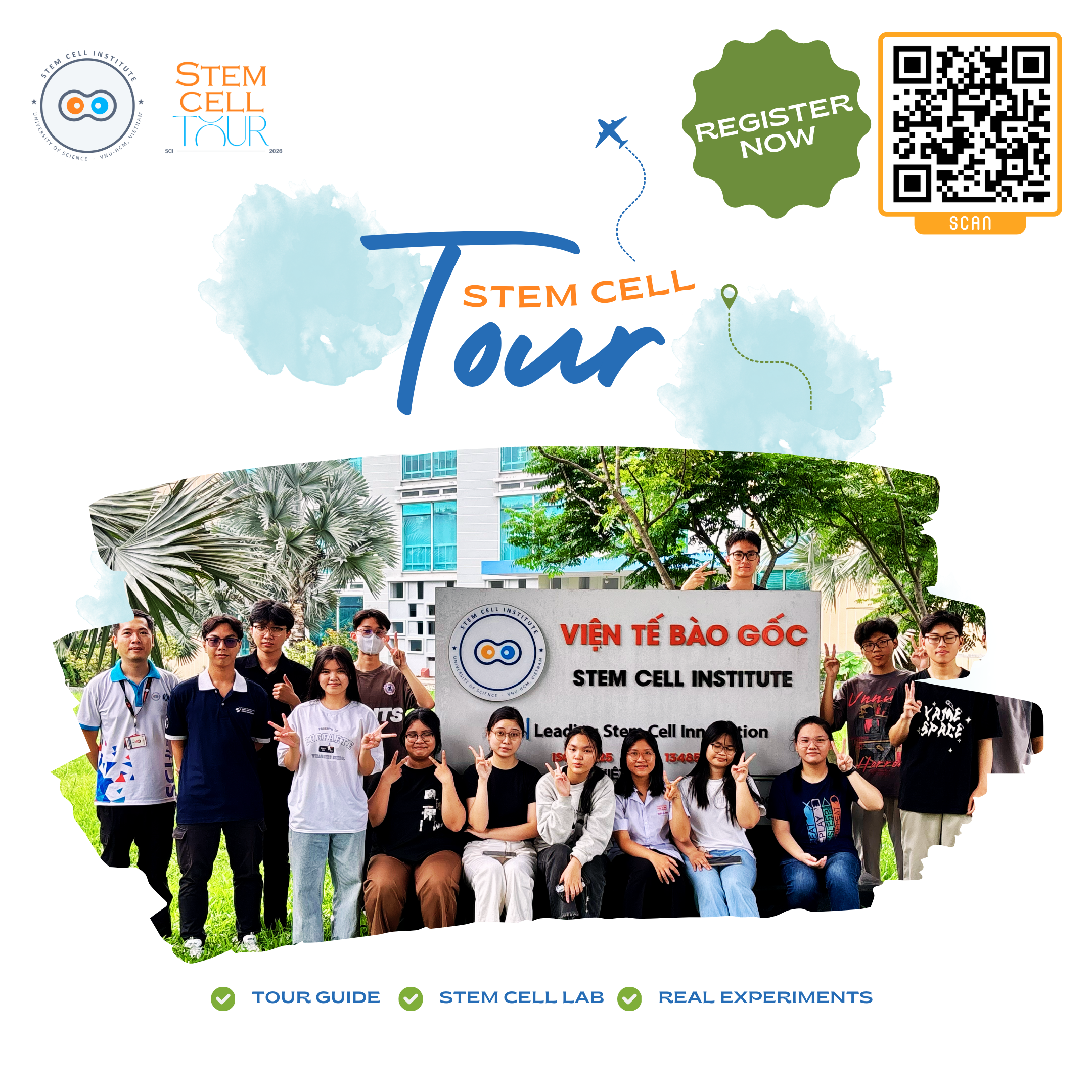 KẾ HOẠCH: Chương trình Stem Cell Tour – Trải nghiệm nghiên cứu tế bào gốc năm 2026